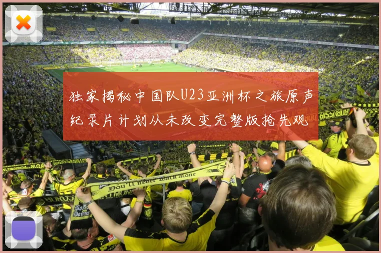 独家揭秘中国队U23亚洲杯之旅原声纪录片计划从未改变完整版抢先观看